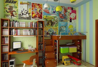 Дизайн інтер'єру дитячої кімнати для Хлопчика