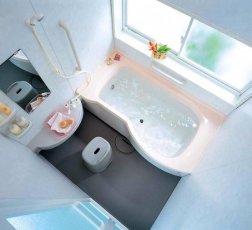 дизайн интерьера маленькой ванной комнаты