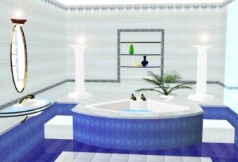 Дизайн інтер'єру ванної кімнати Фото